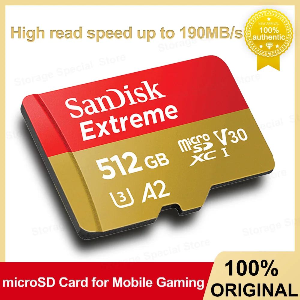 SanDisk ͽƮ ũ SD ī UHS-I, ӿ ī޶ 4K ޸ ī, ִ 190 MB/s, A2 C10, DJI ޴ Ʈ ÷ ī
